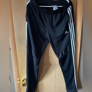 Adidas Black and White Trackpants size Large​​